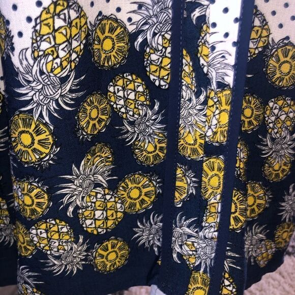 Naïf Pineapple Print Polka Dot Dress - Picture 6 of 8